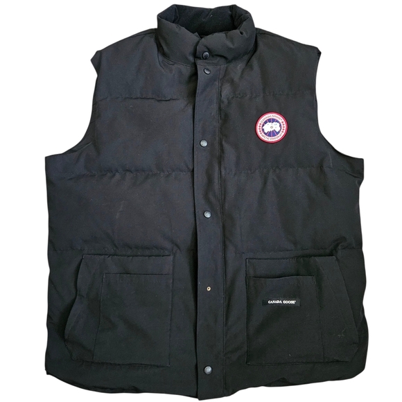Canada Goose Freestyle Crew Vest 4154JM Men 2XL Black Down Puffer Utility Jacket - Picture 1 of 13